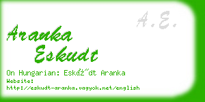 aranka eskudt business card